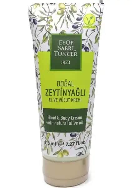 Eyüp Sabri Tuncer Doğal Zeytinyağlı Krem Tüp 215 ml - Hassas ve Kuru Ciltler İçin Nemlendirici