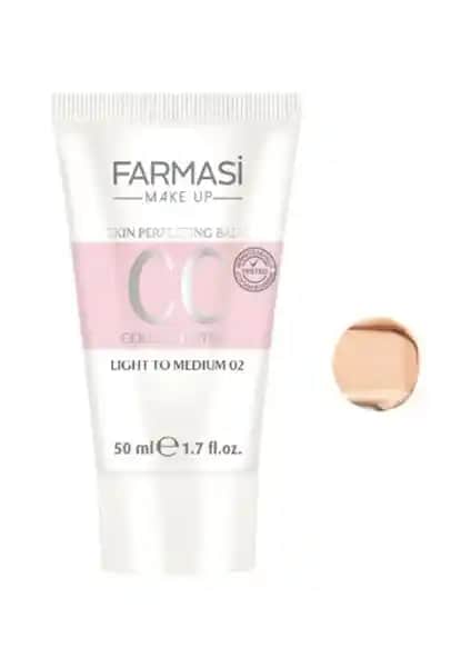 Farmasi CC Krem Light to Medium No:02 doğal görünüm ve yüksek kapatıcılık sağlar