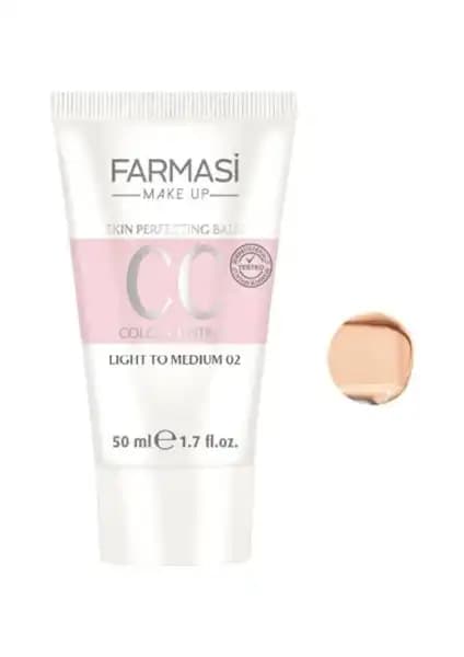 Farmasi CC Krem Light to Medium No:02 doğal görünüm ve yüksek kapatıcılık sağlar