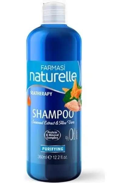 Farmasi Naturelle Sea Therapy Yosun ve Aloe Vera Arındırıcı Şampuan Doğal Saç Bakımı İçin Uygun
