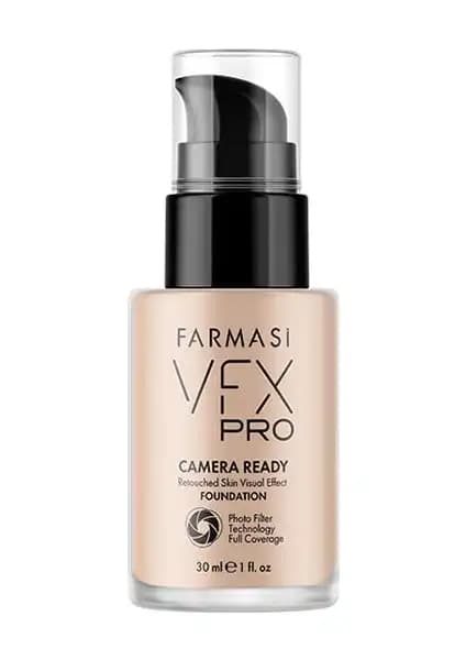 Farmasi VFX Pro Fondöten 02 Porcelain: Uzun Süre Kalıcı, Doğal ve Yüksek Kapatıcı Makyaj Ürünü
