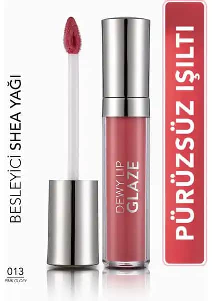 Flormar Dewy Lip Glaze 013 Pink Glory Dudak Parlatıcısı Doğal ve Şık Görünüm Sağlar