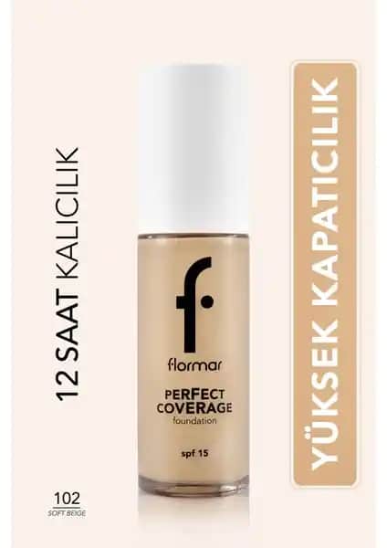 Flormar Perfect Coverage Su Bazlı Fondöten: Yüksek Kapatıcılık ve Doğal Görünüm Sağlar