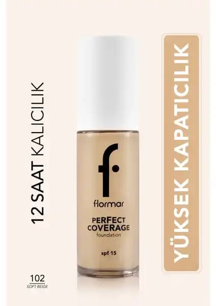 Flormar Perfect Coverage Su Bazlı Fondöten: Yüksek Kapatıcılık ve Doğal Görünüm Sağlar