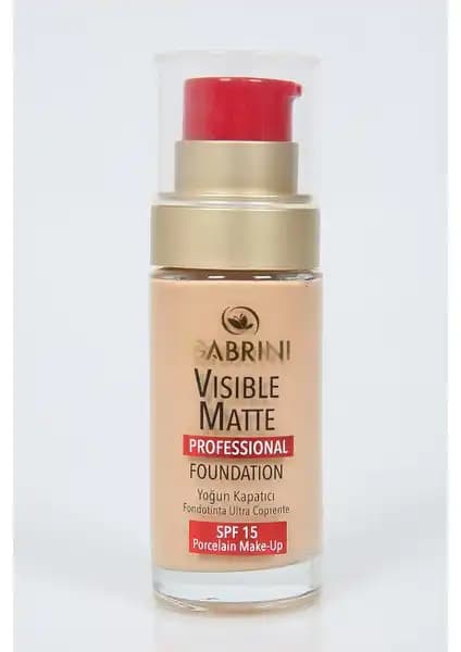 Gabrini Gabrını Visible Matte Profesyonel Fondöten Yüksek Kapatıcılık ve Mat Bitiş