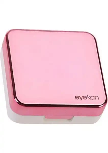 Giden Yolcu Aynalı Kontakt Lens Kutusu Pembe Şıklık ve Pratiklik Sunar