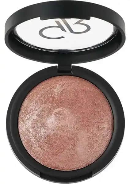 Golden Rose Baked Stardust No: 106 Dark Pink Işıltılı Allık Yüz ve Yanaklar İçin Doğal Parlaklık