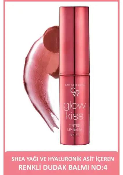 Golden Rose Glow Kiss Renkli Lip Balm No: 04 Peach Shake Doğal Parlaklık ve Nem Sağlar