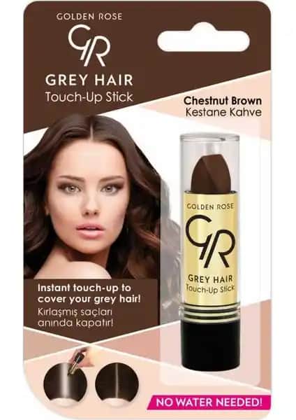 Golden Rose Grey Hair Touch-Up Stick No:07 Kestane Kahverengi Beyaz Saç Kapama Ürünü