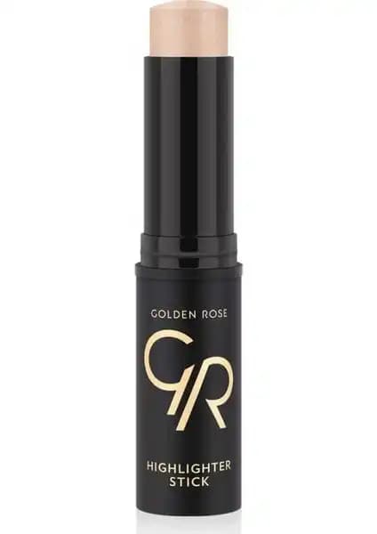 Golden Rose Highlighter Stick No 01 Bright Gold Doğal Parlaklık ve Işıltı Sağlayan Makyaj Ürünü