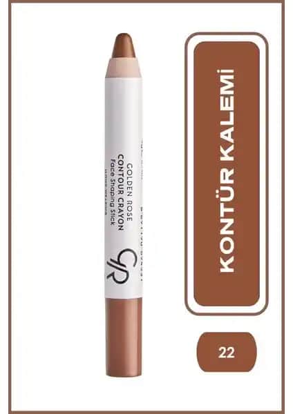 Golden Rose Kontür Kalemi No: 22 Deep Brown Yüz Hatlarını Belirginleştiren Profesyonel Makyaj Ürünü