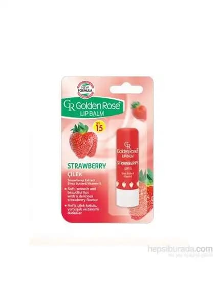 Golden Rose Lip Balm No 04 Strawberry Dudak Bakımında Doğal Parlaklık ve Nem Sağlar