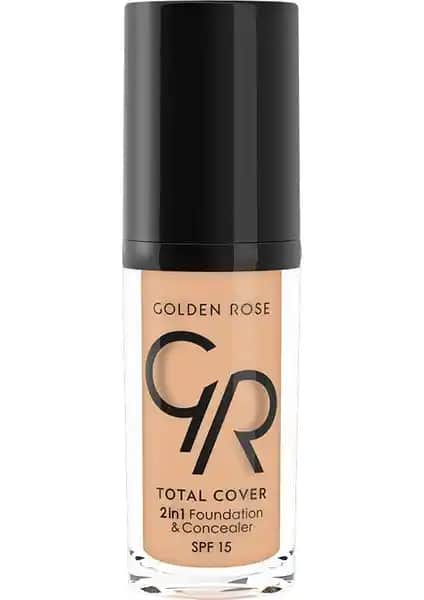 Golden Rose Total Cover 2in1 Fondöten ve Kapatıcı Ürünü ile Kusursuz Cilt Sağlayın