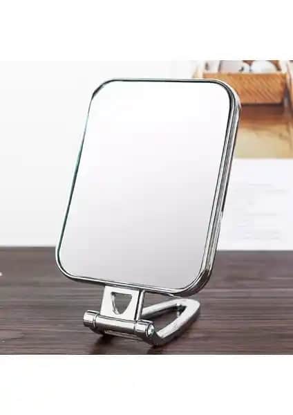 Gümüş Renkli Masaüstü Katlanabilir Makyaj Aynası: Şık ve İşlevsel Tasarım Özellikleri