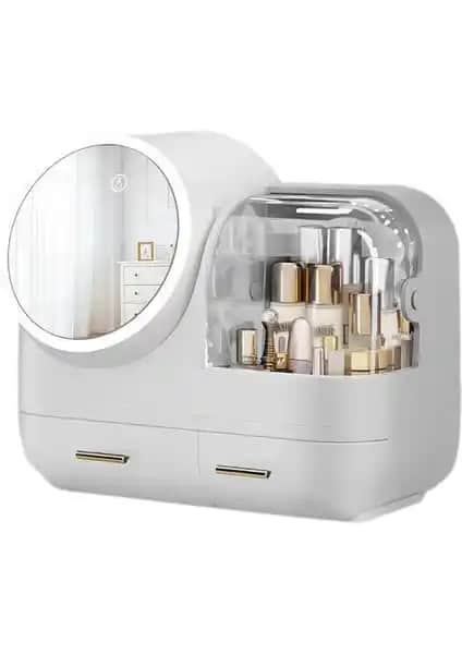 Hainan Shenda Beyaz Su Geçirmez Makyaj Çantası - Dayanıklı ve Şık Kozmetik Saklama Çözümü