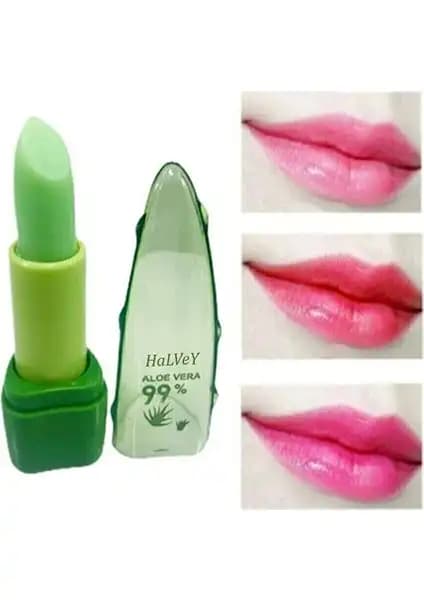 Halvey Aloe Vera %99 Dudak Bakım Nemlendirici Ruj ile Sağlıklı ve Parlak Dudaklar