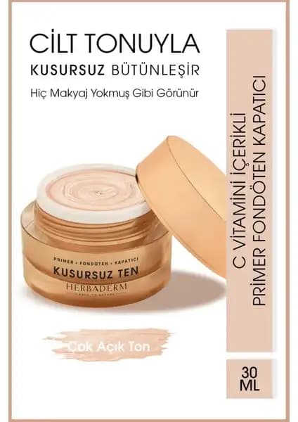 Herbaderm Kusursuz Ten Primer: Cilt Bakımı ve Makyajda Mükemmel Sonuçlar İçin Güvenilir Tercih