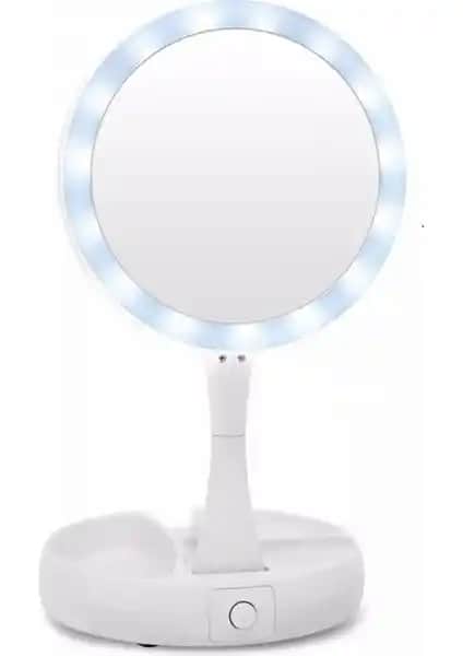 Hubstein Led Işıklı 10x Katlanabilir Çift Taraflı USB Makyaj Aynası Özellikleri ve Kullanım Avantajları