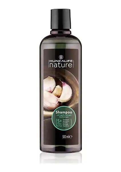 Huncalife Nature Sarımsaklı Şampuan Saç Sağlığını Destekleyen Doğal Bakım Ürünü
