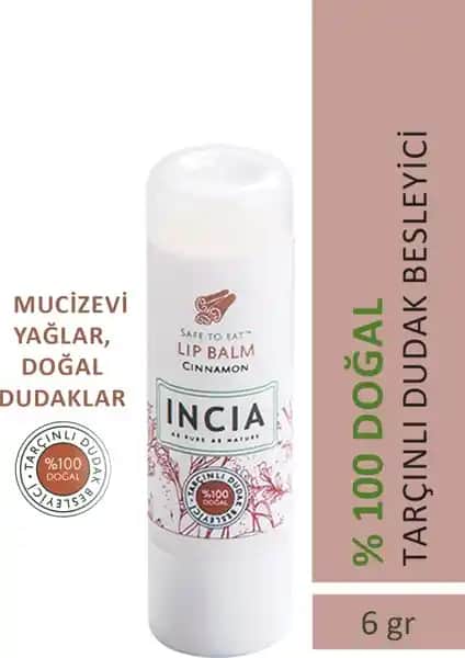 INCIA %100 Doğal Dudak Besleyici Kremi: Nemlendirici ve Koruyucu Dudak Bakım Ürünü