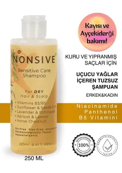 Kuru ve Hassas Saçlar İçin Doğal Bakım Sunan Nonsive Shampoo Type-2 Özellikleri