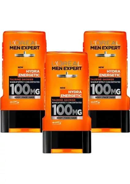 L'Oréal Men Expert Hydra Energetic Taurin Duş Jeli Enerji ve Ferahlık Sağlayan Erkek Bakım Ürünü