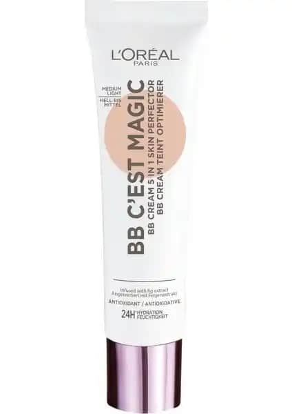 L'Oréal Paris C'Ést Magic BB Krem 03 Medium Light: Nemlendiren ve Güneş Koruyan Doğal Makyaj Ürünü