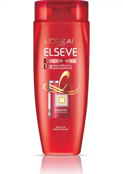 L'Oréal Paris Elseve Color-Vive 2'si 1 Arada Bakım Şampuanı – Saçlara Parlaklık ve Sağlık Katan Ürün