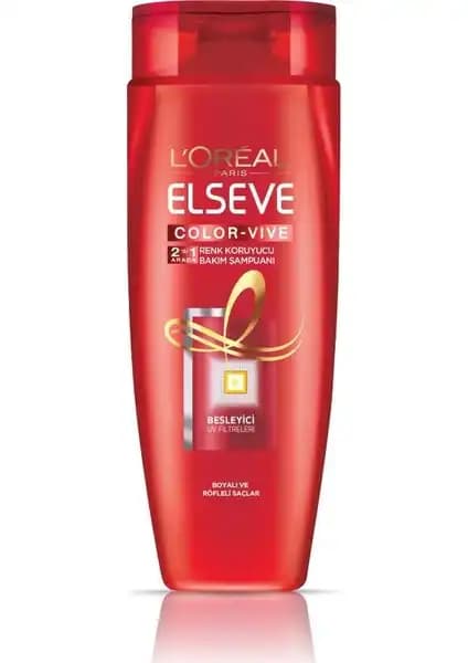 L'Oréal Paris Elseve Colorvive 2'li Şampuan Renk Koruma ve Parlaklık Sağlayan Ürün