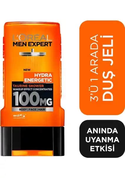 L'Oréal Paris Men Expert Hydra Energetic Taurin İçeren Erkeksi Duş Jeli Özellikleri ve Kullanıcı Yorumları