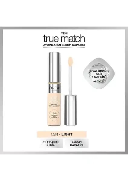 L'Oréal Paris True Match Aydınlatan Serum Kapatıcı: Doğal ve Bakımlı Göz Çevresi İçin