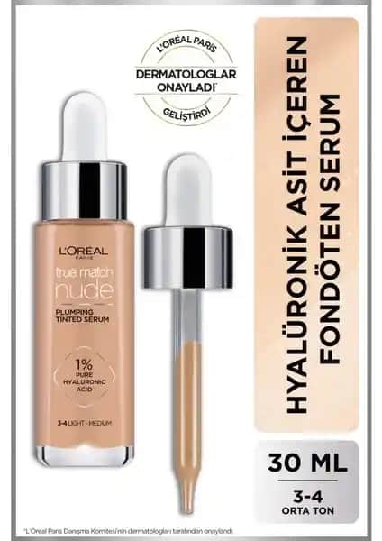 L'Oréal Paris True Match Nude Serum Fondöten: Doğal ve Nemli Cilt İçin Yenilikçi Formül