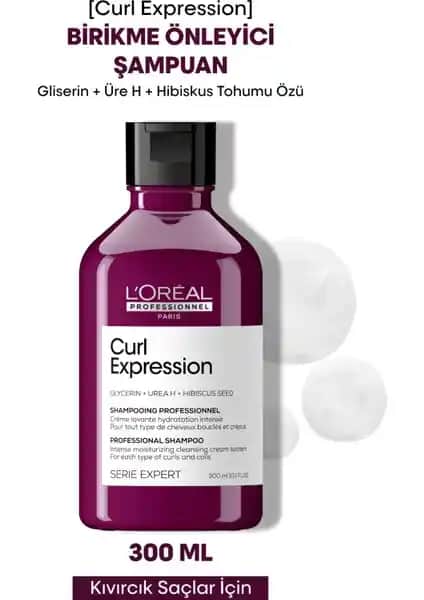 L'Oréal Professionnel Curl Expression Birikme Önleyici Şampuan: Kıvırcık ve Bukleli Saçlar İçin Profesyonel Bakım Çözümü