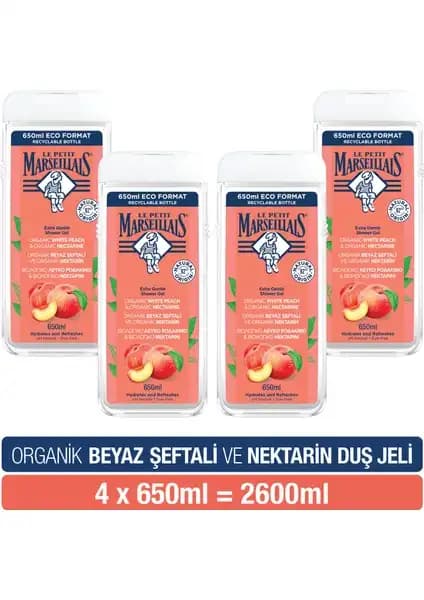 Le Petit Marseillais Beyaz Şeftali ve Nektarin Duş Jeli Avantajlı Paketleri