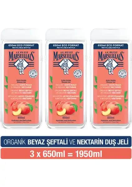Le Petit Marseillais Beyaz Şeftali ve Nektarin Duş Jeli: Doğal ve Ferahlatıcı Temizlik Deneyimi