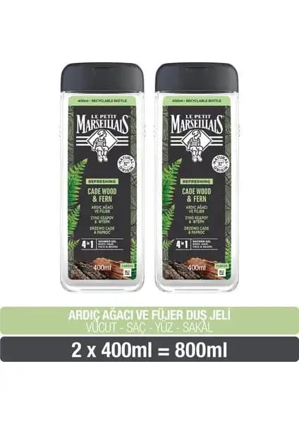 Le Petit Marseillais Erkekler İçin Ardıç Ağacı ve Fujer Aromalı Duş Jeli İncelemesi