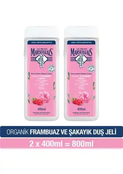 Le Petit Marseillais Frambuaz ve Şakayık Duş Jeli: Doğal ve Ferahlatıcı Bir Temizlik Deneyimi