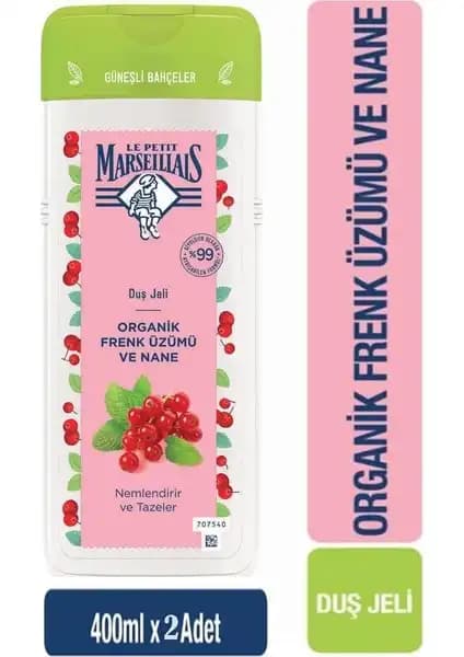 Le Petit Marseillais Frenk Üzümü ve Nane Aromalı Duş Jeli 400 ml Paket