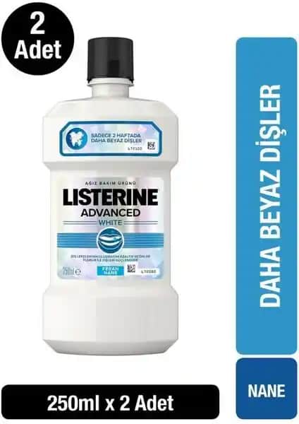 Listerine Advanced White Hafif Tat Ağız Bakım Suyu: Dişleri Güçlendiren Ferahlatıcı Çözüm