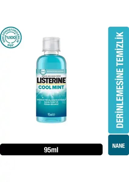 Listerine Ağız Bakım Suyu 95 ml ile etkili ağız hijyeni ve ferah nefes sağlama