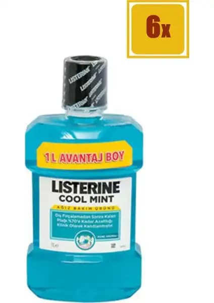 Listerine Cool Mint 1000 ml Ağız Bakım Suyu ile Ferah ve Sağlıklı Bir Nefes Elde Edin