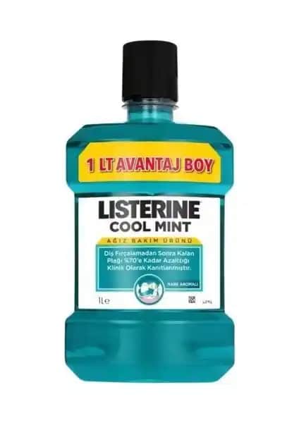 Listerine Cool Mint Ağız Suyu 1000ML ile Günlük Ağız Hijyeninizi Güçlendirin