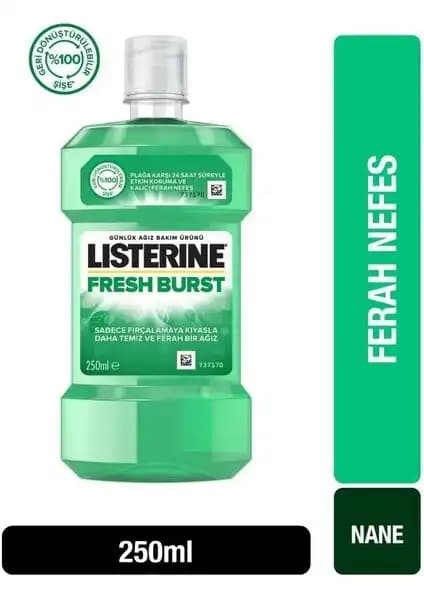 Listerine Fresh Burst Gargara 250ML ile Günlük Ağız Bakımında Ferah ve Etkili Çözüm