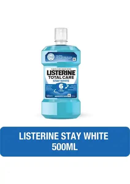 Listerine Stay White Ağız Bakım Suyu: Güçlü Temizlik ve Beyazlatma Özellikleriyle Sağlıklı Gülümsemeler