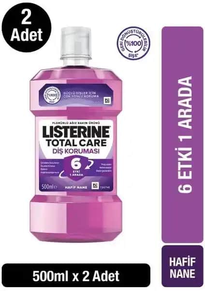 Listerine Total Care Ağız Bakım Suyu: Yüksek Hacimli ve Etkili Koruma Sağlayan Ürün