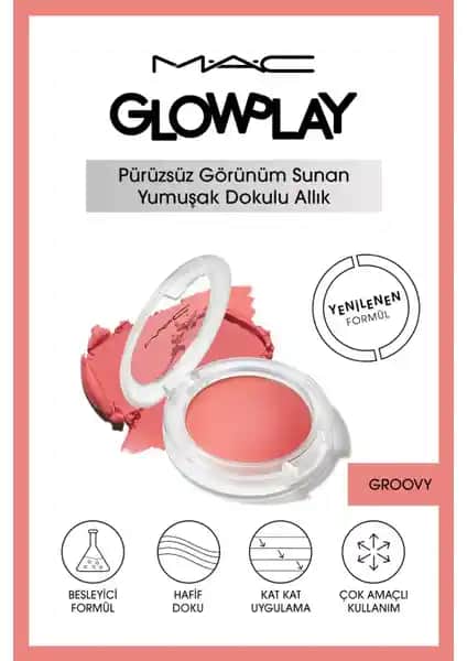Mac Glow Play Blush-Groovy: Doğal ve Sağlıklı Görünüm İçin Mükemmel Seçenek