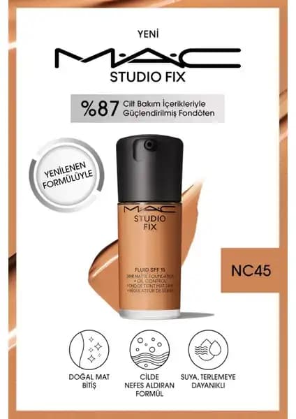 MAC Studio Fix Fluid SPF 15 ile doğal ve uzun süre kalıcı makyaj deneyimi