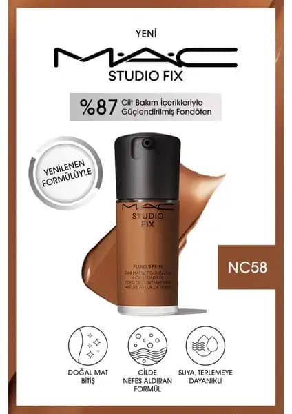 MAC Studio Fix Fluid SPF 15 Mat Fondöten: Doğal ve Uzun Süre Kalıcı Makyaj İçin Güçlü Seçenek
