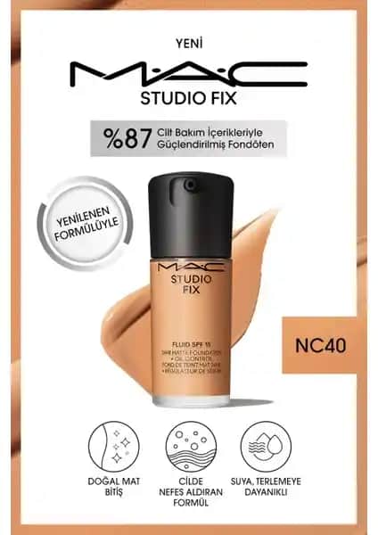 Mac Studio Fix Fluid SPF 15 Mat Fondöten ile Doğal ve Kalıcı Makyaj Deneyimi
