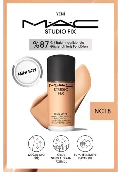 Mac Studio Fix Fluid SPF 15 Mini Mat Fondöten: Doğal ve Kalıcı Makyaj İçin Güvenilir Tercih